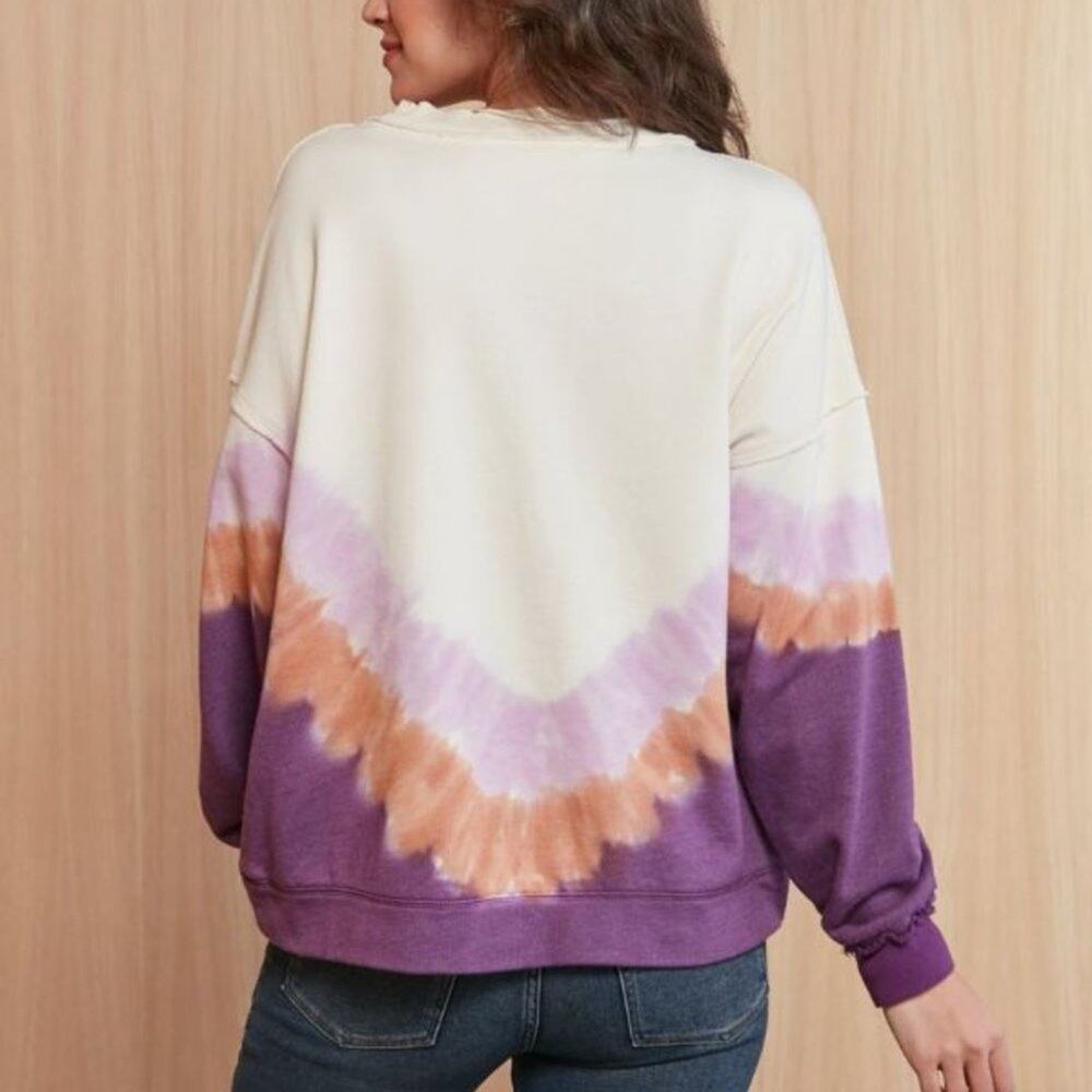Free People Ombre Metti Tie Dye Sweatshirt Size XS NEW - Picture 8 of 12